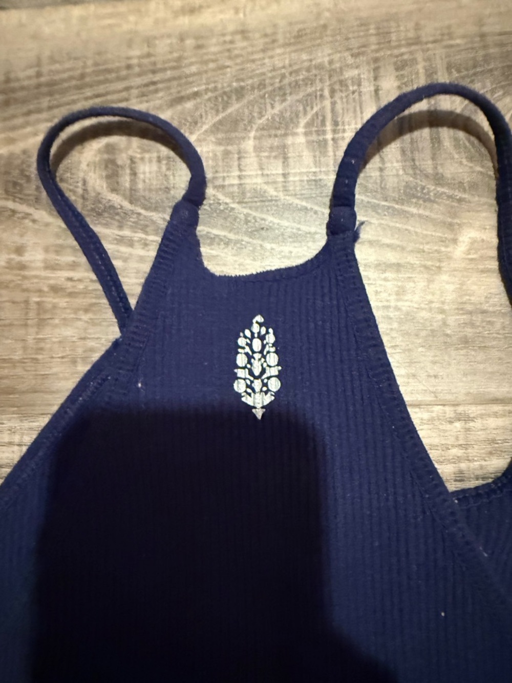 Free People Movement Navy Blue Ribbed Tank - Picture 4 of 5